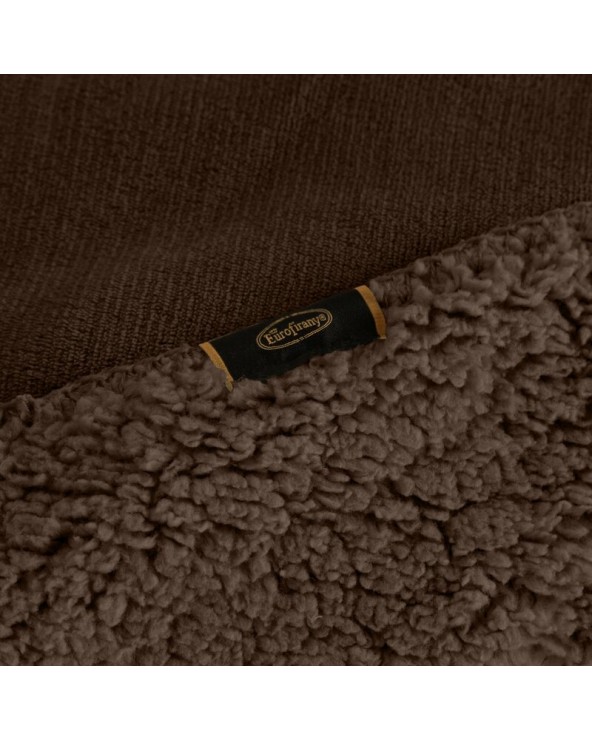 Koc sherpa baranek 150x200 Tedy ciemnobrązowy Eurofirany