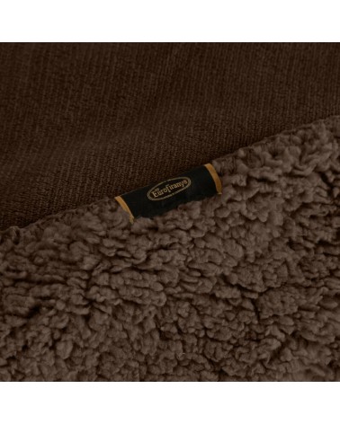 Koc sherpa baranek 150x200 Tedy ciemnobrązowy Eurofirany