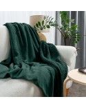Koc sherpa baranek 170x210 Tedy ciemnozielony Eurofirany