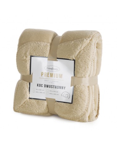 Koc sherpa baranek 170x210 Tedy jasnobeżowy Eurofirany