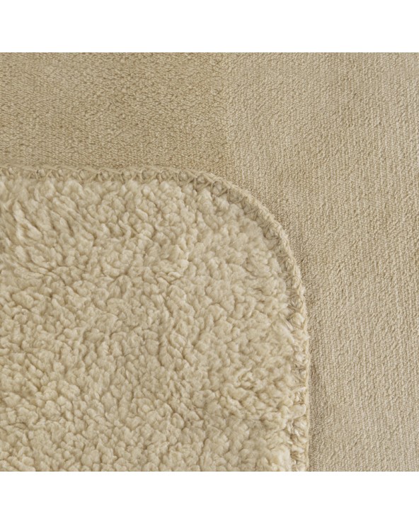 Koc sherpa baranek 170x210 Tedy jasnobeżowy Eurofirany