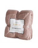 Koc sherpa baranek 150x200 Tedy mocha Eurofirany