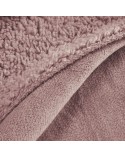 Koc sherpa baranek 150x200 Tedy różowy Eurofirany