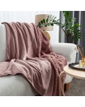 Koc sherpa baranek 150x200 Tedy różowy Eurofirany
