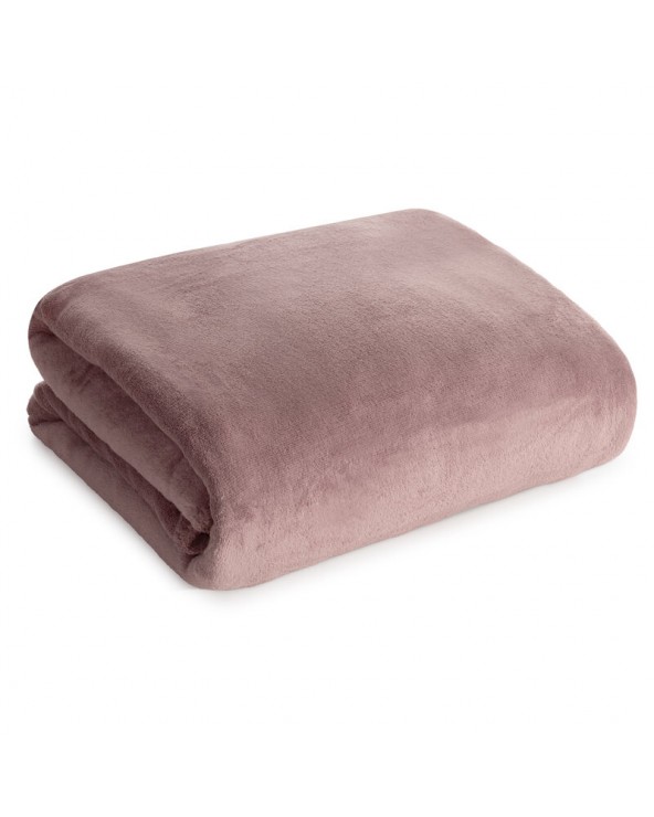 Koc sherpa baranek 170x210 Tedy różowy Eurofirany