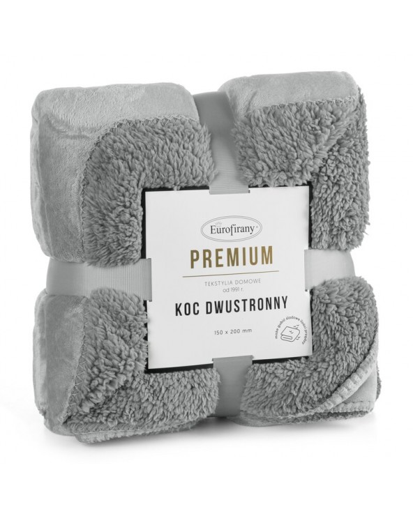 Koc sherpa baranek 170x210 Tedy srebrny Eurofirany