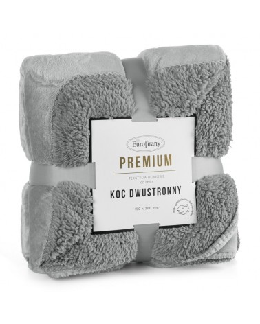 Koc sherpa baranek 170x210 Tedy srebrny Eurofirany