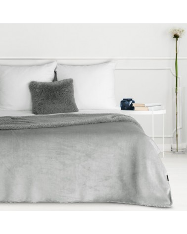 Koc sherpa baranek 200x220 Tedy srebrny Eurofirany