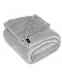 Koc sherpa baranek 200x220 Tedy srebrny Eurofirany