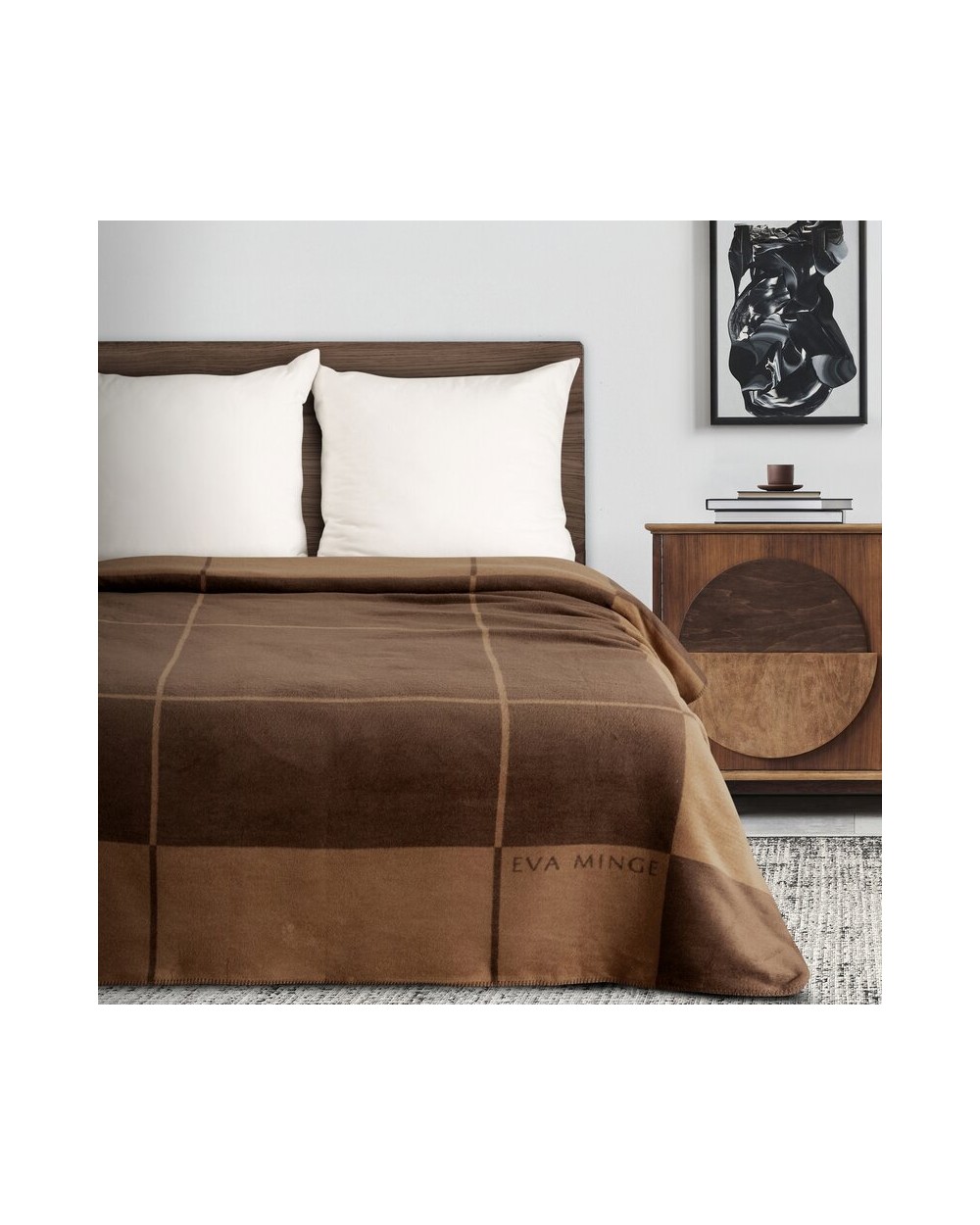 Koc bawełna 220x240 Elegant 2 karmelowy/brązowy Eurofirany Koc bawełna 220x240 Elegant 2 karmelowy/brązowy Eurofirany