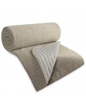 Narzuta velvet 220x240 Glori beżowa Eurofirany
