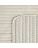 Narzuta velvet 220x240 Glori kremowa Eurofirany