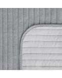 Narzuta velvet 170x210 Glori srebrna Eurofirany