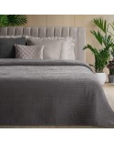 Narzuta velvet 170x210 Glori stalowa Eurofirany