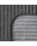 Narzuta velvet 170x210 Glori stalowa Eurofirany