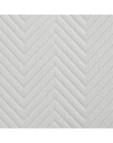 Narzuta mikrofibra 200x220 Len 3 biała Eurofirany