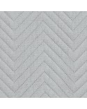 Narzuta mikrofibra 200x220 Len 3 srebrna Eurofirany