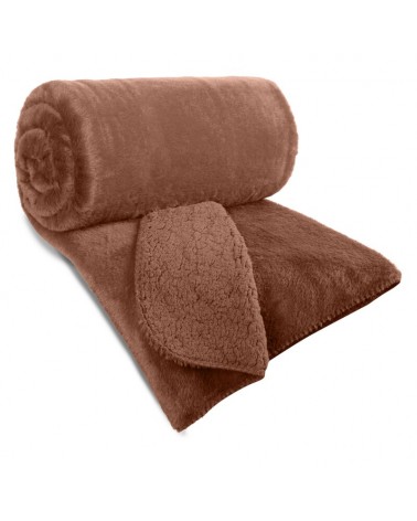 Narzuta pluszowa sherpa 220x240 Nina mocha Eurofirany