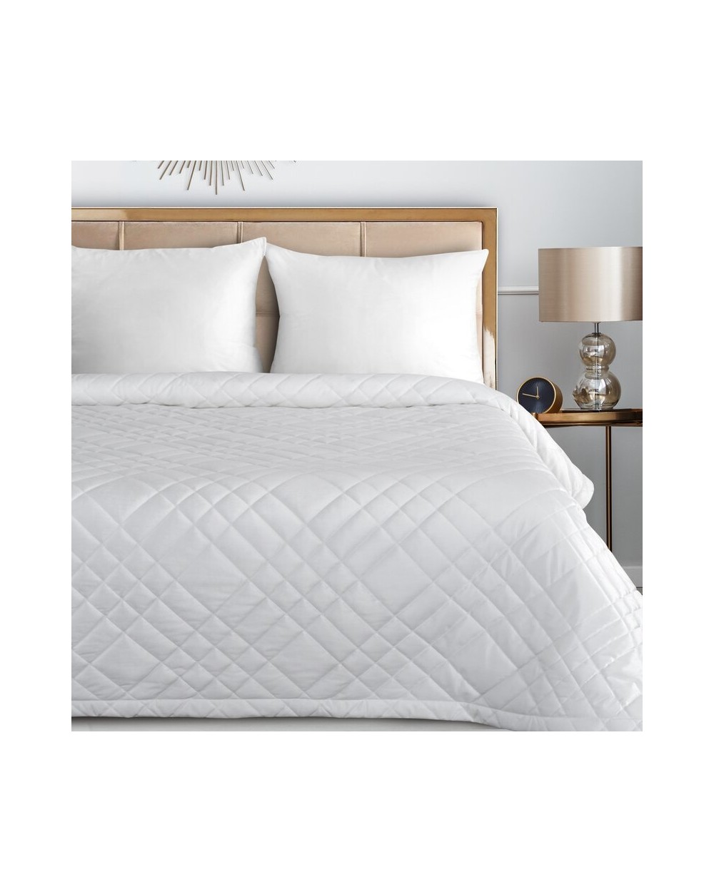 Narzuta velvet 200x220 Ria 6 biała Eurofirany