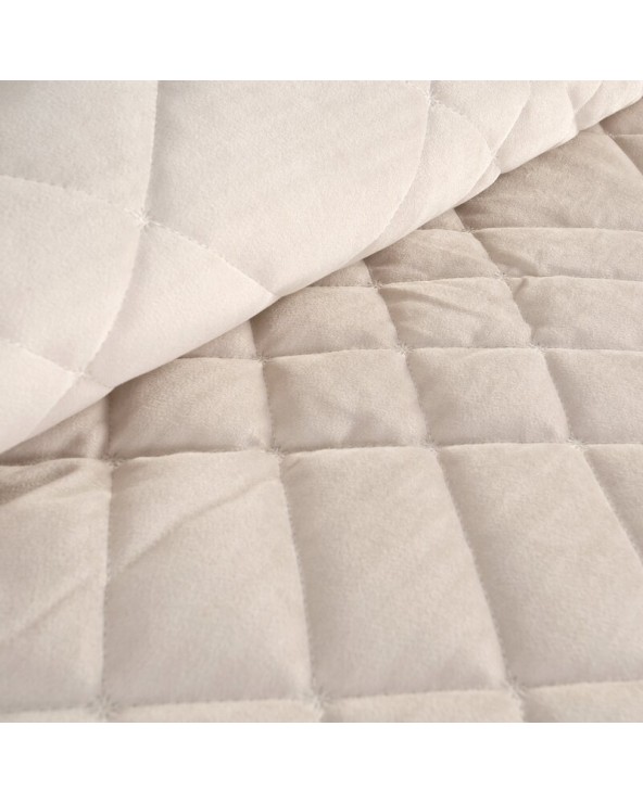 Narzuta velvet 200x220 Ria 6 kremowa Eurofirany