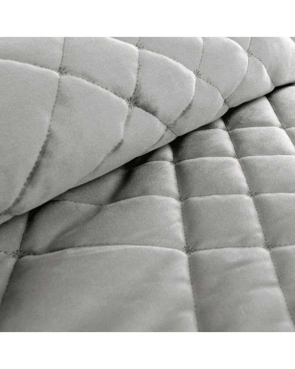 Narzuta velvet 170x210 Ria 6 srebrna Eurofirany
