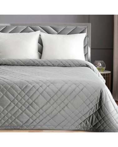 Narzuta velvet 220x240 Ria 6 srebrna Eurofirany