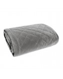 Narzuta velvet 220x240 Ria 6 srebrna Eurofirany