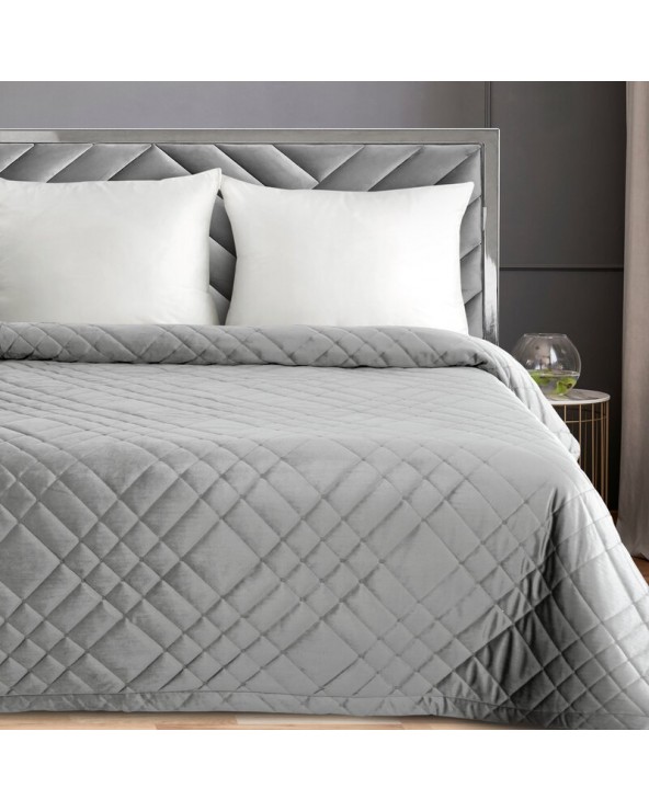 Narzuta velvet 200x220 Ria 6 srebrna Eurofirany