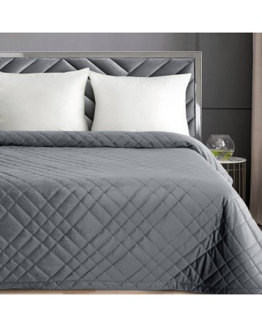 Narzuta velvet 220x240 Ria 6 stalowa Eurofirany