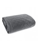 Narzuta velvet 220x240 Ria 6 stalowa Eurofirany