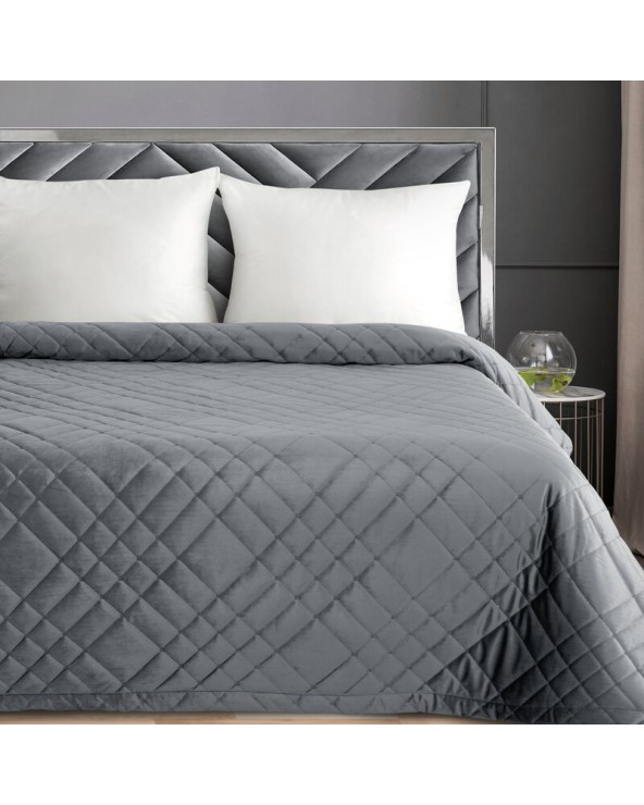 Narzuta velvet 200x220 Ria 6 stalowa Eurofirany