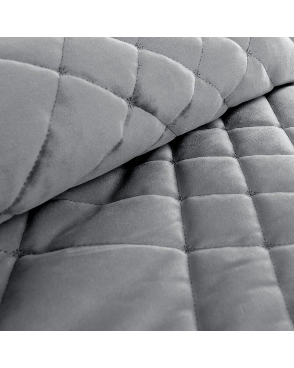 Narzuta velvet 200x220 Ria 6 stalowa Eurofirany