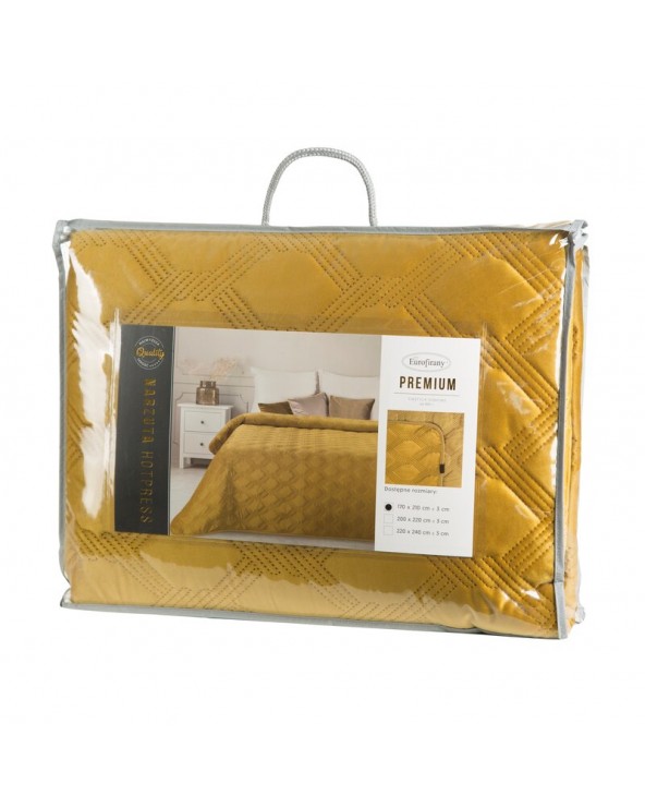 Narzuta velvet 220x240 Sofia 5 miodowa Eurofirany