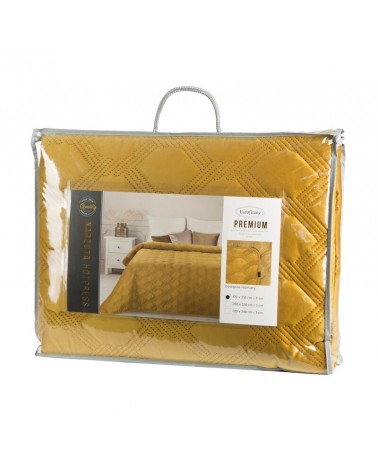Narzuta velvet 220x240 Sofia 5 miodowa Eurofirany
