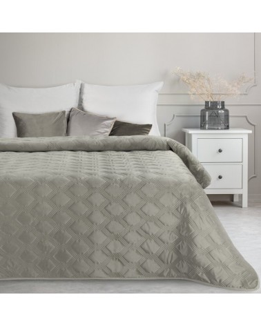 Narzuta velvet 220x240 Sofia 5 srebrna Eurofirany