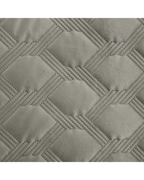 Narzuta velvet 220x240 Sofia 5 srebrna Eurofirany