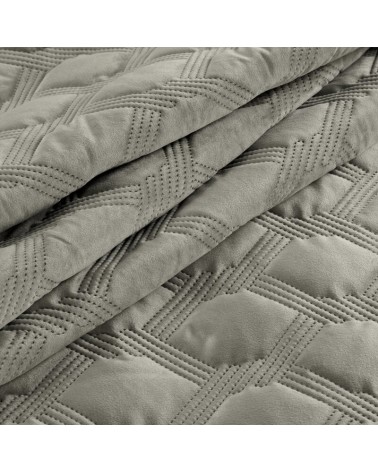 Narzuta velvet 220x240 Sofia 5 srebrna Eurofirany