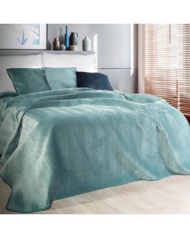 Narzuta velvet 200x220 Sofia 5 miętowa Eurofirany
