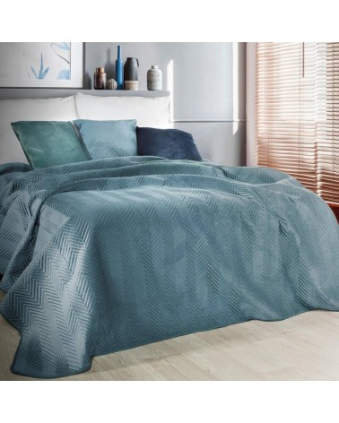 Narzuta velvet 220x240 Sofia 5 niebieska Eurofirany