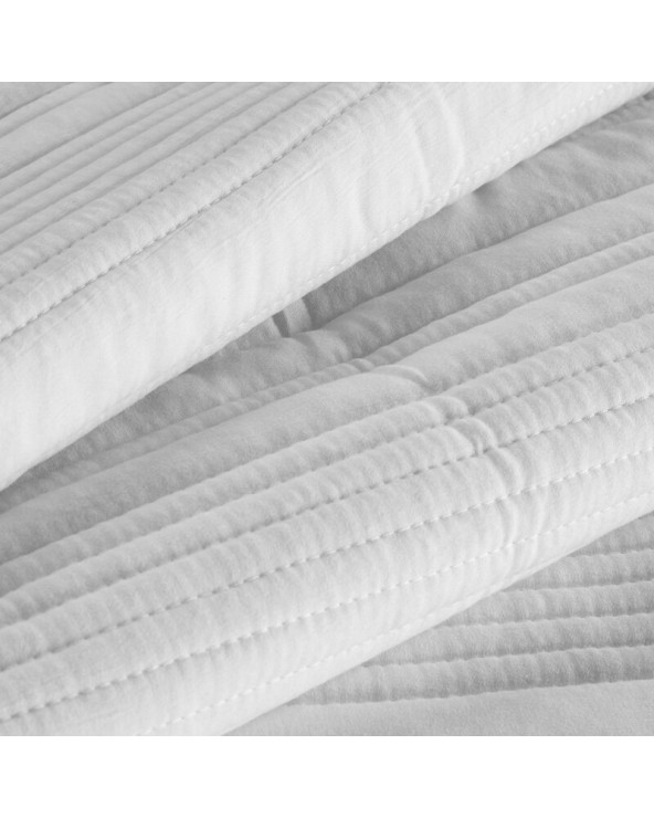 Narzuta mikrofibra 220x240 Tara biała Eurofirany