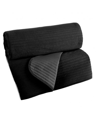 Narzuta velvet 220x240 Velvet 2 czarna Eurofirany