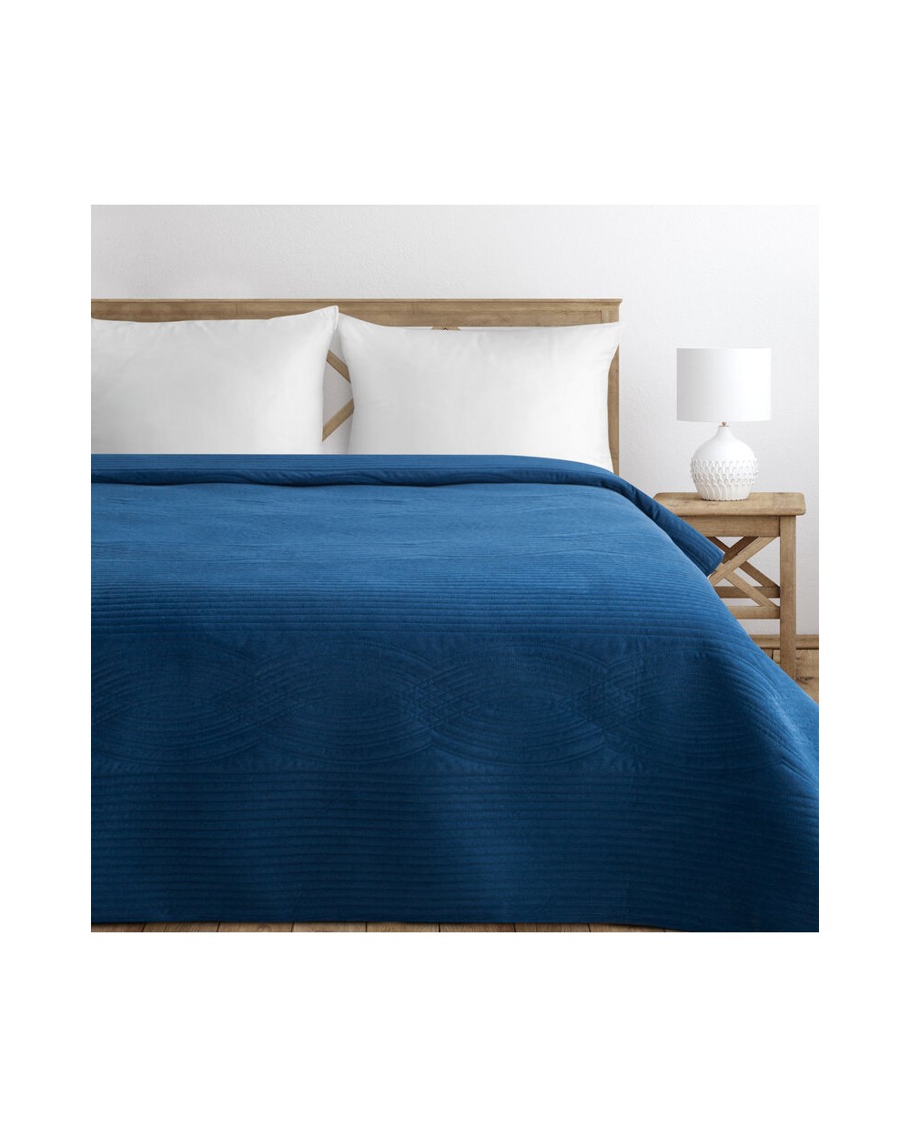 Narzuta velvet 220x240 Velvet 2 granatowa Eurofirany