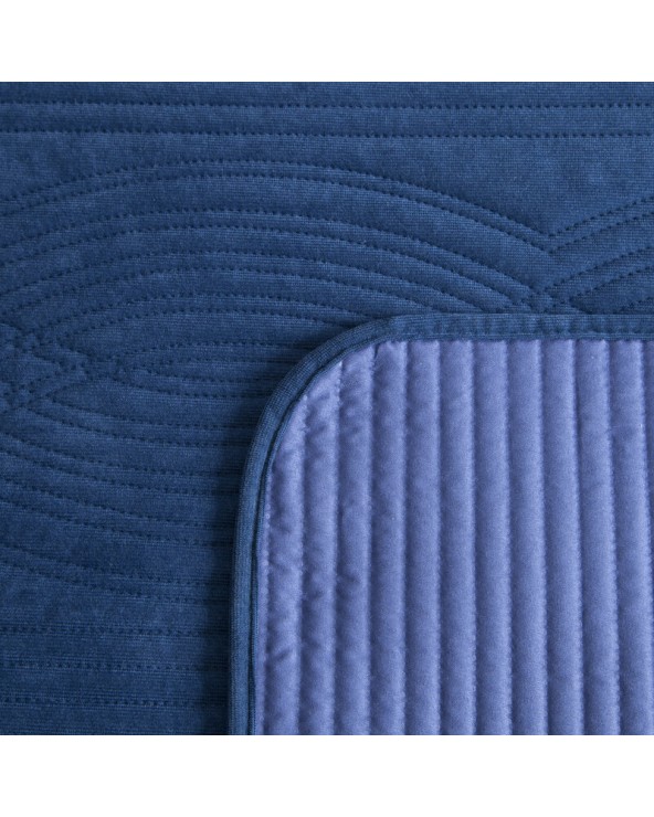 Narzuta velvet 220x240 Velvet 2 granatowa Eurofirany