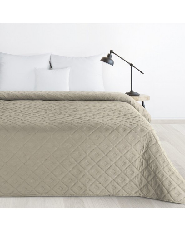 Narzuta mirkofibra 170x210 Alara 6 ciemnobeżowa Eurofirany