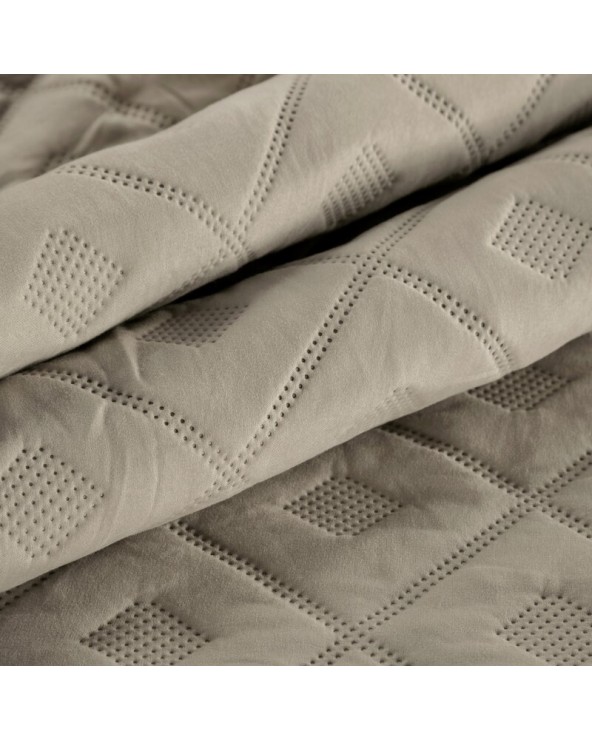 Narzuta mirkofibra 170x210 Alara 6 ciemnobeżowa Eurofirany