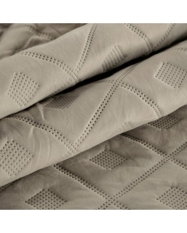 Narzuta mirkofibra 170x210 Alara 6 ciemnobeżowa Eurofirany