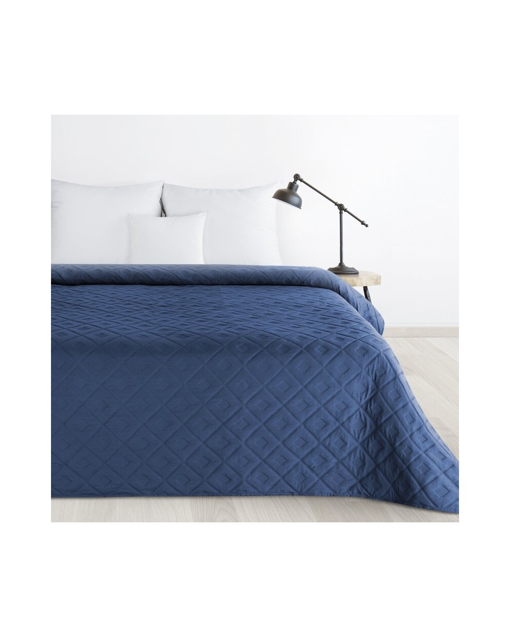 Narzuta mirkofibra 170x210 Alara 6 granatowa Eurofirany