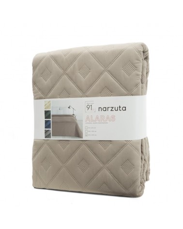 Narzuta mirkofibra 200x220 Alara 6 ciemnobeżowa Eurofirany