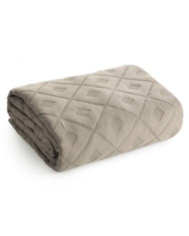 Narzuta mirkofibra 200x220 Alara 6 ciemnobeżowa Eurofirany