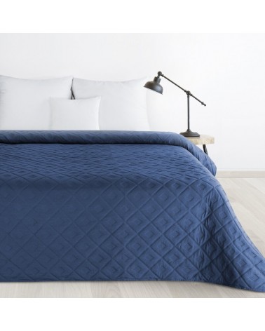 Narzuta mirkofibra 200x220 Alara 6 granatowa Eurofirany